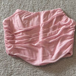 Amazon Pink Strapless Crop Top Photo 0