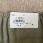 Nine West NWT ‎ 4.5" Olive Green Elastic Waist Casual Dress Short Size Medium Photo 2