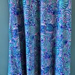 Simply Southern  L Blue Pink Dress Shells Sleeveless Keyhole Pockets Beach Resort Photo 3