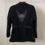 Harley Davidson Black Quilted Moto Biker Jacket with Belt Size: S Photo 4