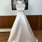 Mon Cheri Stunning New  Silk Halter Wedding Gown! Photo 0