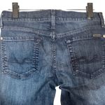 7 For All Mankind Blue Straight Leg Classic Cotton Blend Denim Jeans Women Sz 27 Photo 7