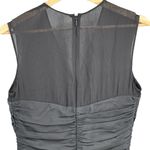 3.1 Phillip Lim  Cocktail Dress Black Silk Sleeveless Sheath Pleated‎ Bodice Sz 4 Photo 3