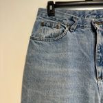 VINTAGE 90s LL BEAN High Waist Straight Tapered Leg Jeans Light Wash Sz12 petite Blue Size 12P Photo 8