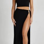 Meshki Suri Slinky Cowl Back Top - Black Photo 2