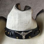 Fluffy Sense Straw Cattleman Cowgirl Hat White Photo 7