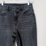 American Eagle [ Outfitters] Washed Black High Rise Tapered Stretch Mom Jeans 6 Photo 6