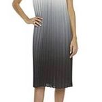 Woolworth Grey Ombré Plisse Halter MIDI Dress size Small Photo 0
