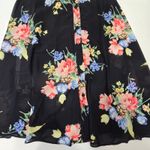 LPA  Button Up Midi Dress in Midnight Roses Medium Photo 3