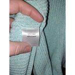 Norm Thompson Linen Light Blue Short Sleeve Polo Knit Sweater Size Large Photo 3