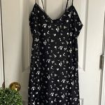 Wild Fable Floral Black and White Dress Photo 0