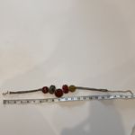 Chico's Chico’s Multicolored Speckled Stones Metal Necklace Three Chains Lobster Clasp Photo 6