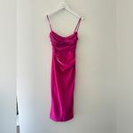 House Of CB  Teia Satin Hot Pink Midi Dress S Photo 6