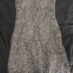 B Darlin  Silver Sequin Mini Dress Photo 0