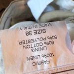 Sartoria Menchetti Tan Linen Trouser Dress Pants Women’s 2 Preppy Classic Photo 9