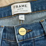 frame denim Frame Le High Straight Raw Hem Jeans in Whitway Wash | 27 Photo 5