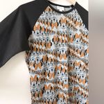 LuLaRoe NWT  Randy Disney Tee in Mini Mouse Print Black Gray Orange - Size XS Photo 1