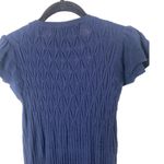 Anthropologie Sparrow SZ S navy blue textured, long sweater dress Photo 2