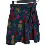 American Apparel Retro Floral Wrap Skirt Photo 0