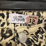 Royalty For Me  Skinny Ankle Jeans Womens Size 12 Stretch Cheetah Mob Boss Wife Photo 6