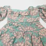 Lovers + Friends Midvale Mini Dress in Green & Pink Large Photo 9