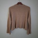 Madewell  M Camel Crew Neck Crop Long Sleeved Pullover Sweater Photo 1