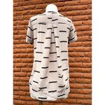 Madewell Silk tailored tee ikat dash blush women's small Photo 1