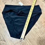 June Loop Women’s Tie Swim Suit Bottoms Black Size Medium NWT Photo 3