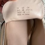 Stuart Weitzman  Metallic Pearlstud Embellished Mules Size 4 Photo 8