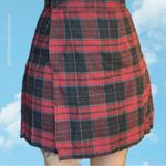 💎 RARE Vintage Schoolgirl Skirt 🖤 ❤️ Red Size XS Photo 1