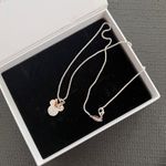 Elegant Silver Necklace with Rose Gold Accents Photo 0