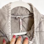 Free People  Dolman Quilted Knit Jacket Cardamom Photo 4