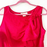 Michael‎ Michael Kors Red Sleeveless Shell Top Ruffle Detail Size 12 Valentines Red Photo 5