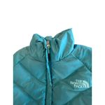 The North Face Vest Womens Sz Small Teal 550 Goose Down Puffer Style Aconcagua Photo 2