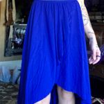 Cute High Low Skirt High Waisted Cute Blue Size XS Photo 0