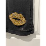 Guess Los Angeles Women's T-Shirt with Sequin Lips Size Small - Y2K Photo 2