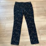 Pilcro  x Anthropologie Serif Corduroy Navy Tan Paisley Pant Size 30 Photo 6