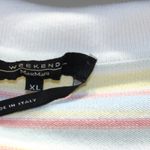 Max Mara  Weekend Made in Italy Striped Pastel Knit Short Sleeve Crop Top XL Photo 5