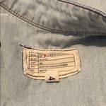 Diane Von Furstenberg DVF x Current Elliott Size 4 Denim Wrap Light Denim Distressed Dress Photo 4