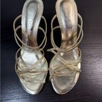 ALDO metallic gold heeled strappy sandals size 37 Photo 1