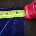 Ann Taylor  Blue Velvet Turtleneck Paisley Design Short Sleeves Blouse Sz S. Photo 7