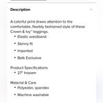 Crown & Ivy  women’s size medium navy rainbow tie dye lounge leggings skinny fit Photo 10