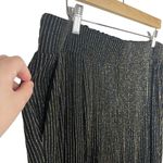 Torrid Pull On Wide Leg Stretch Lurex High-Rise Pant in Glitter Stripe Size 1X Photo 7