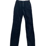 DL1961  Pants Womens‎ 27 Black Chrissy Ultra High Rise Instasculpt Velvet Skinny Photo 1