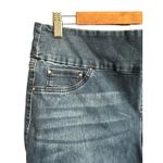 Natural Reflections Women Denim Shorts Comfort Stretch Elastic Waist Blue Size S Photo 2