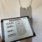 Anthropologie BKE Black White Striped Top Beige Chiffon Asymmetrical Maxi Dress Photo 5