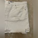 We The Free Free People cream distressed jean shorts women’s size 30 Photo 2