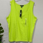 NWT Lauren Ralph Lauren Bright Yellow Tank Top 3X Photo 0