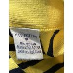 Tommy Hilfiger VTG 90s Yellow Blue Striped Academia V-neck Button Cardigan L Photo 6