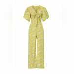 Love, Whit by Whitney Port Yellow Floral Jumpsuit Photo 1